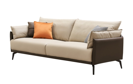 Диван ELEGANTE NAPPA SF015 (3-х местный) бежевый/коричневый