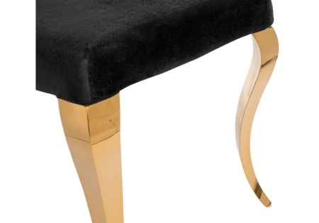 Стул Odda черный, золотой