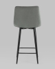 Стул полубарный Джанго велюр серый высота сиденья 60 см