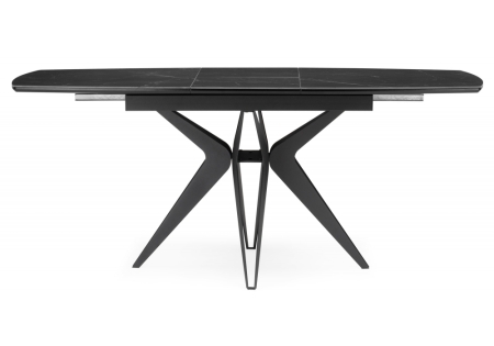 Керамический стол Риполь 140(180)х80 черный мрамор, черный