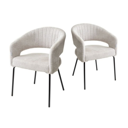 Стул SNUG WZ2042-02 светло-бежевый, черный каркас