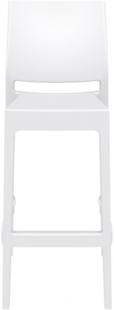 Стул пластиковый барный Siesta Contract Maya Bar 75 белый