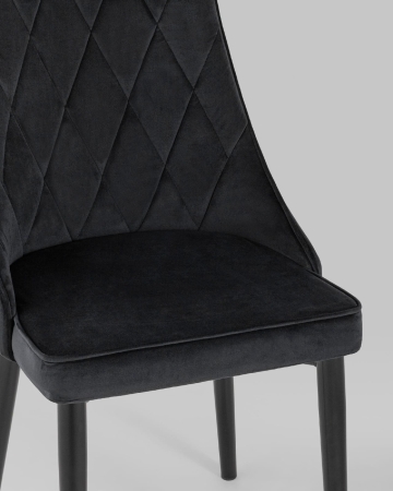 Стул Версаль велюр черный Стул Версаль велюр черный