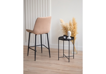 Барный стул Челси 360 бежевый (zd 210), черный np