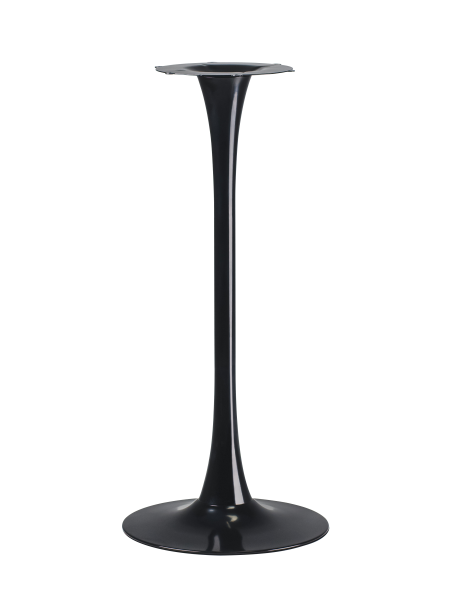 Барный стол Tulip style черный каркас столешница венге