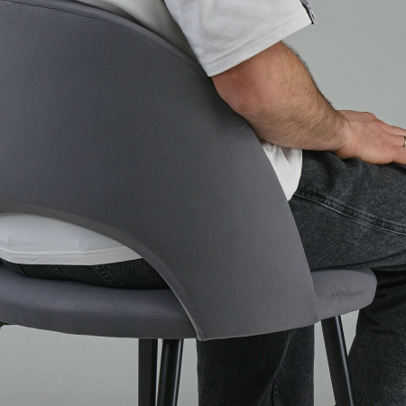 Стул Джексон темно-серый велюр velutto 32