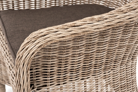 "Эспрессо–80 R" обеденная группа плетеная, цвет бежевый