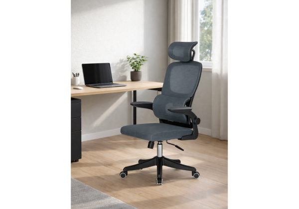 Офисное кресло Sprut темно-серый, черный