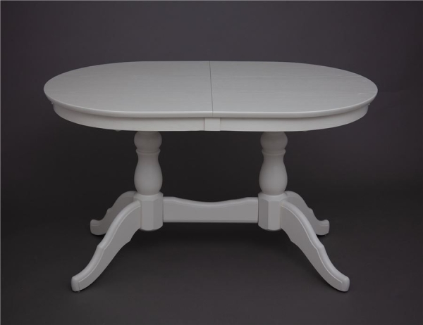 Стол обеденный Овальный-1300 слоновая кость 9001