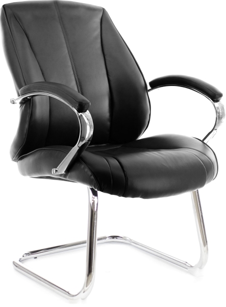 Кресло для посетителей Forum CF экокожа черный