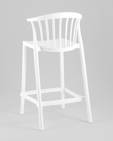 Стул полубарный Campo пластик белый