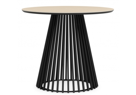 Керамический стол Нэнси 90 okara light yellow, черный