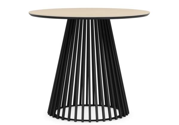 Керамический стол Нэнси 90 okara light yellow, черный