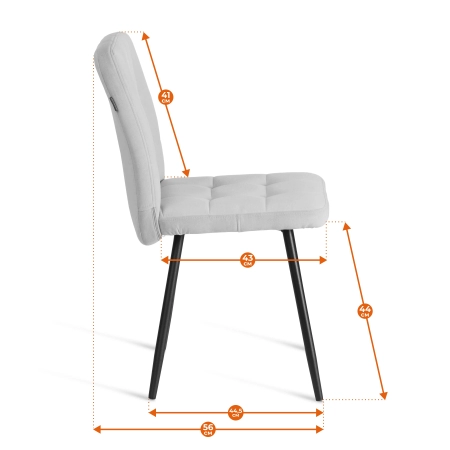 Стул обеденный Medeo зеленый, велюр и металл, мягкое сиденье, без подлокотников Стул обеденный Medeo зеленый, велюр и металл, мягкое сиденье, без подлокотников