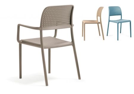 Кресло пластиковое Bora бежевое