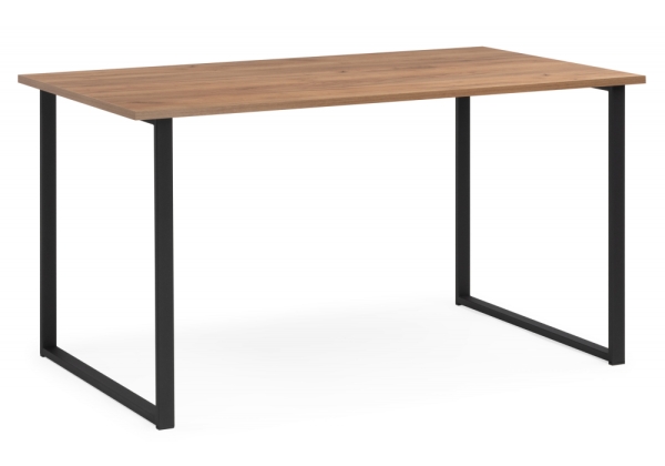 Стол деревянный Лиман 140 х 80 дуб крафт золотой, черный матовый Стол деревянный Лиман 140 х 80 дуб крафт золотой, черный матовый