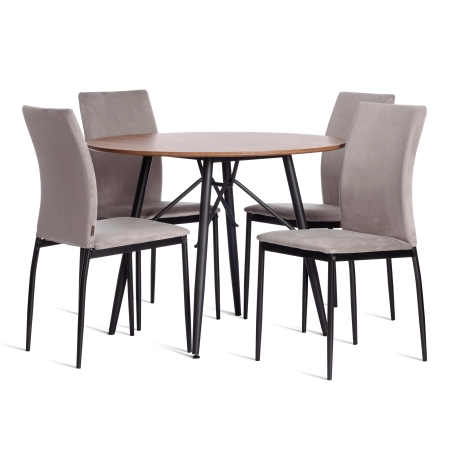 Стул CAPRI (mod. BC565-DC) светло-серый, черный