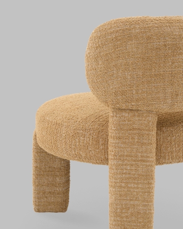 Кресло лаунж Fani горчичный