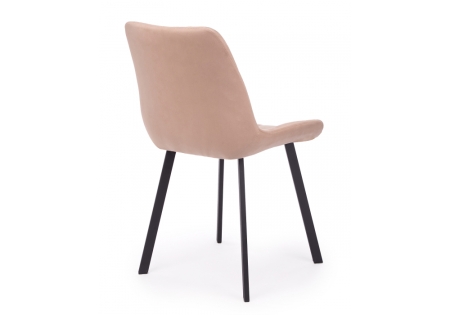 Стул на металлокаркасе Челси 360 П бежевый (zd 210), черный np