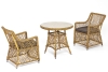 "Эспрессо–80 L" обеденная группа плетеная, цвет соломенный