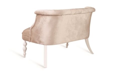 Диван Бархат эмаль белая, 30 - бежевый