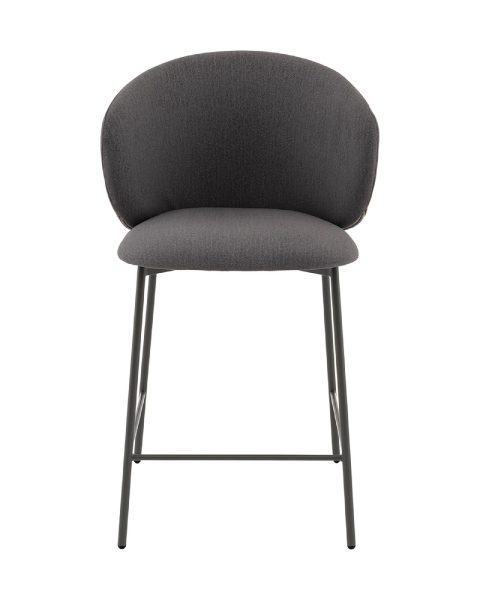Стул полубарный Блейз велюр серый Стул полубарный Блейз велюр серый
