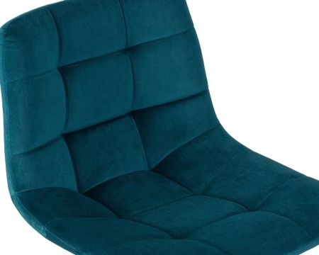 Стул барный TAILOR морской волны велюр MJ9-99