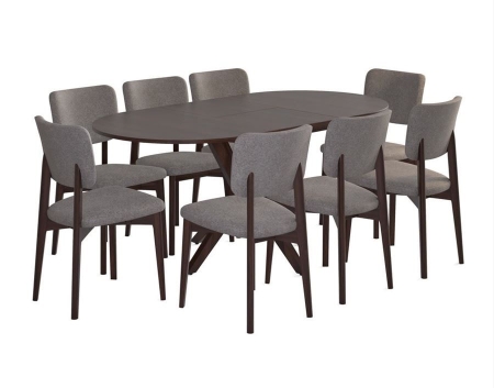 Стол "Астерия" темный орех, шпон дуб 1300(1750)*900