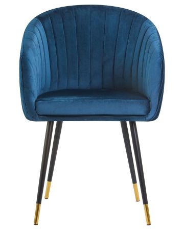 Стул обеденный MARY синий велюр 1922-20 Стул обеденный MARY синий велюр 1922-20