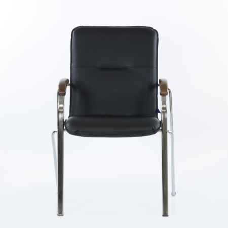 Кресло Samba хром, черная кожа