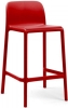 Стул пластиковый полубарный Faro Mini красный
