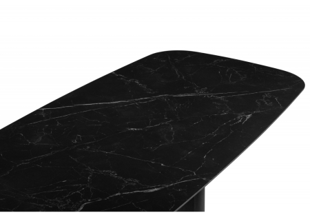 Керамический стол Эллипсо 200х90 shakespeare black, черный