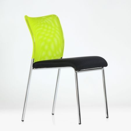 Стул офисный K-26 черно-зеленый