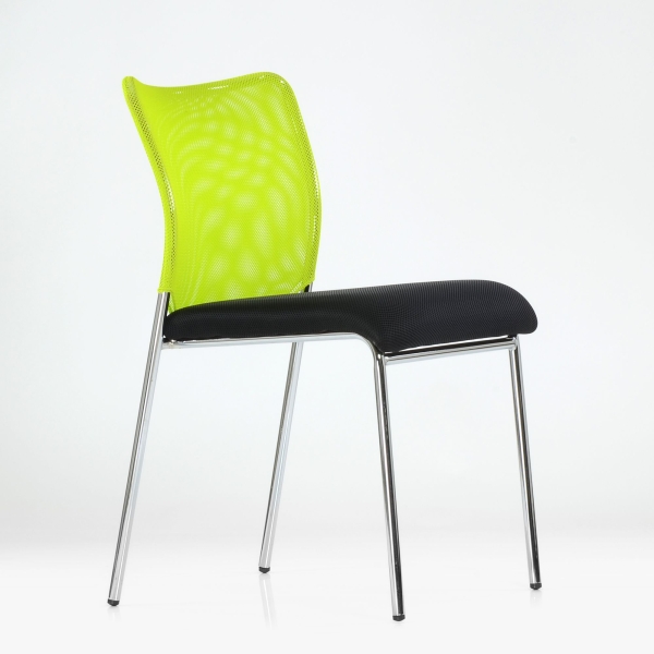 Стул офисный K-26 черно-зеленый