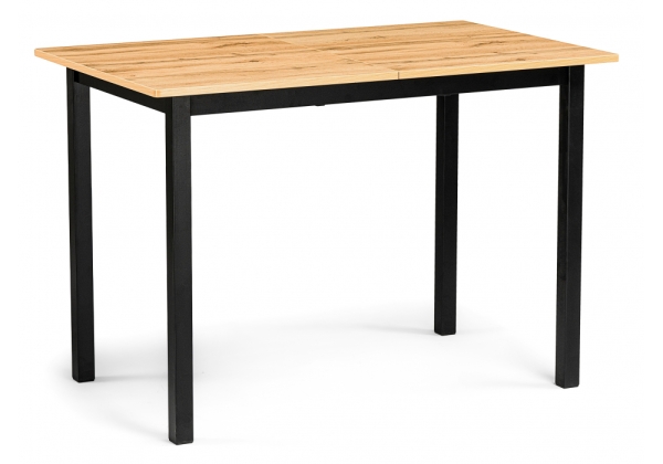 Стол деревянный Аркон 110(130)х68х75 дуб вотан, черный