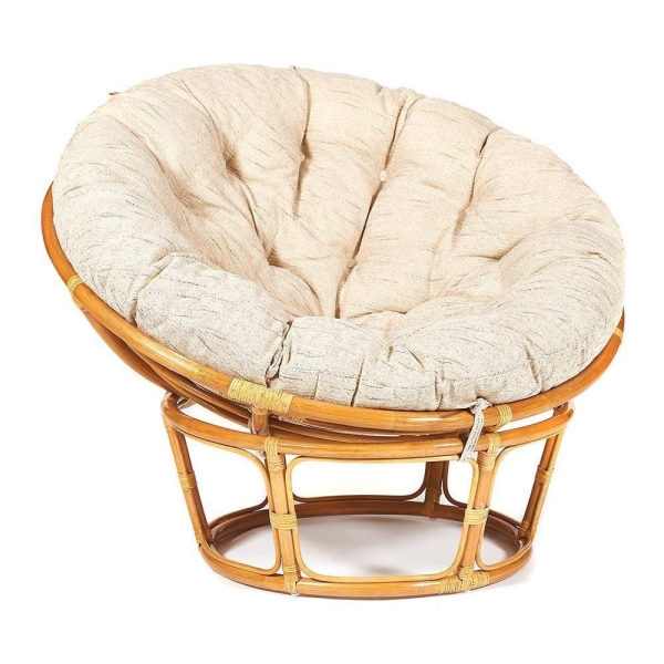 Кресло "PAPASAN" 23/01 W, с подушкой, мед, ткань старт