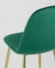 Стул Валенсия велюр зеленый золотые ножки