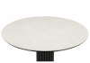 Керамический стол Кэмерон 90 carmen light grey, черный