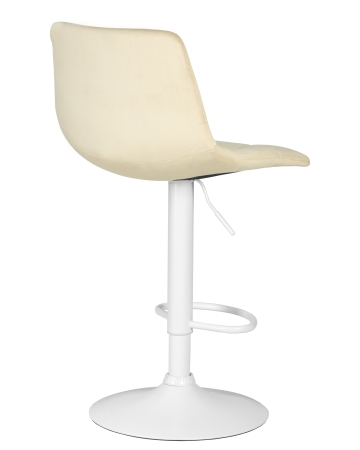 Стул барный TAILOR белый, бежевый велюр MJ9-10