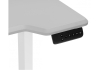 Компьютерный стол Маркос 120х75 светло-серый, белый