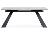 Керамический стол Стиг 180(230)х90х77 серый, черный