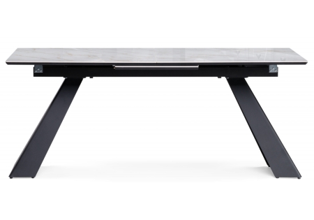 Керамический стол Стиг 180(230)х90х77 серый, черный