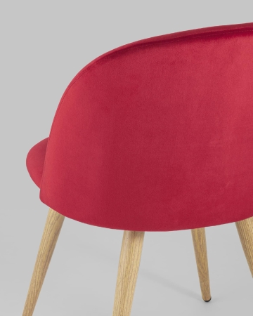 Стул Лион велюр красный