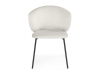 Стул на металлокаркасе Рикко белый (milk), черный