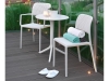 Кресло пластиковое Bora белое