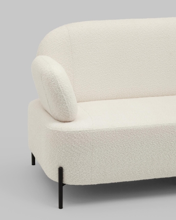 Диван Кэнди ткань букле белый