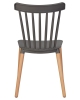 Набор 4 шт Стул обеденный THEO, ножки светлый бук темно-серый (GR-04)