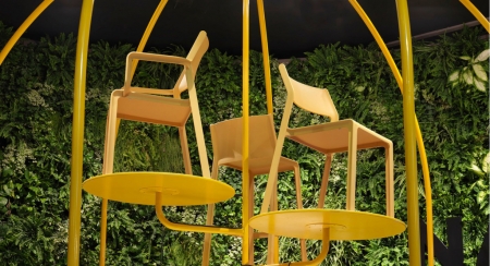 Кресло пластиковое Trill Armchair горчичный