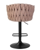 Стул барный LEON коричневая ткань LAR 275-3