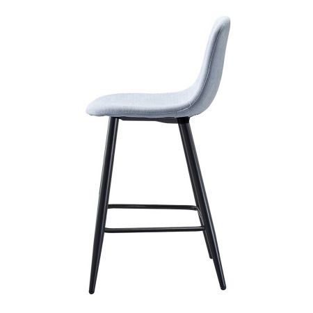 Стул полубарный 350S голубой TD3052-4, черный